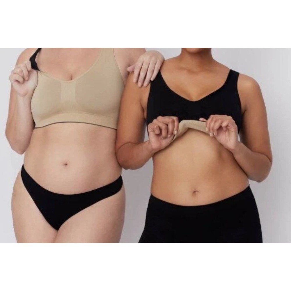 UNDEROUTFIT  Reversible Tank Bralette Black & Nude 452 Size Medium